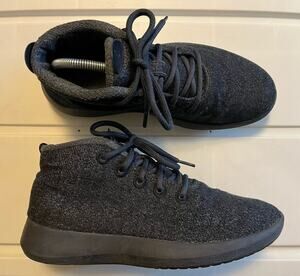 AllBirds WRU Wool Runner Up Mizzle Shoes Mens Size 9 Gray Blue Mid Top